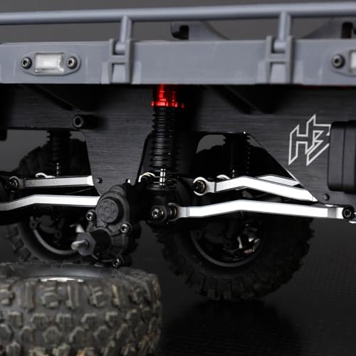 Image of RCAWD Arktos Full RC Linkage Installed Set 12pcs Toe Links for Hobby Plus HB 1 /18 CR-18P 6X6 Front Center Rear Tie Rod Upgrade Parts Black