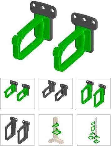 Preisvergleich Produktbild Henoch Halterungen Kabel 2U KBP 02-s x1 (VE2), Berlin