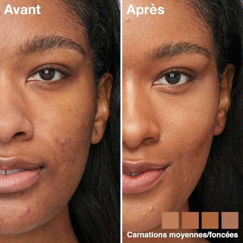 Maybelline New York - Perfecteur de Teint Illuminateur 4-en-1 - Base/Correcteur/BB Crème/Enlumineur - Fond de Teint Instant Glow Perfector 4-in-1 - Teinte : Medium Deep (03) - 20 ml