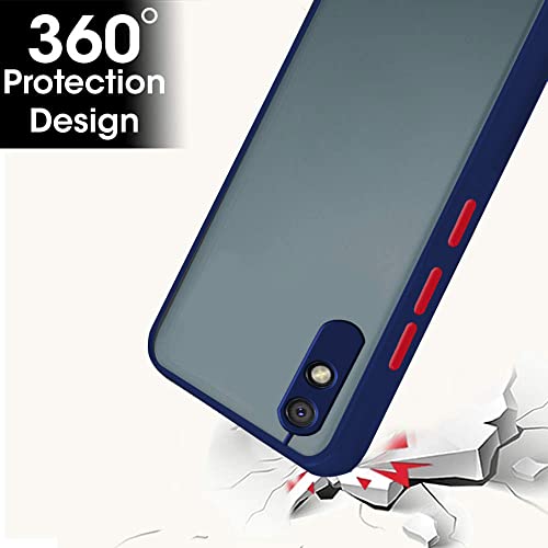 Image of TheGiftKart Basic Case for Xiaomi Redmi 9A 9i Sport (Polycarbonate, TPU Blue Bumper)