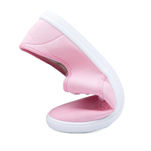 Image of Womens White Canvas Sneakers Lightweight Lace Up Fashion Comfortable Canvas Shoes Low Top Slip On Casual Tennis Walking Shoes Women Footwear