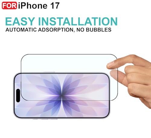 Image of CEDO Tempered Glass for iPhone 17 (5G) | Screen Protector Full HD Quality Tempered Glass Anti-Scratch Edge to Edge Coverage with Easy Installation Kit (Black)