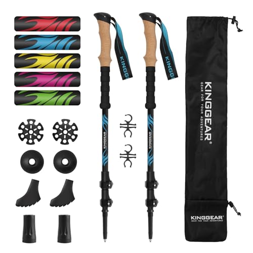 KINGGEAR TPC Kohlefaser Wanderstöcke Set
