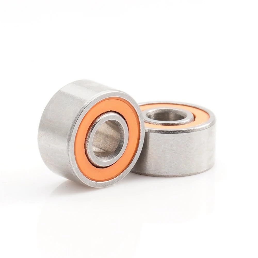 DUKUTS 2Pcs Fishing Reel Bearings S693 2RS CB ABEC7 LD 3 * 8 * 4 mm Stainless Steel Hybrid Ceramic Ball Bearing S693-2OS CB S693RS