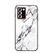 Produktbild MadBee für Samsung Galaxy Note 20 Plus Hülle [mit HD-Schutzfolie], Marmor Kratzfeste 9H Glas Back & TPU Silikon Rahmen und weichem Bumper Stoßabsorbierende Schutzhülle (Marmor 1)