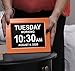 American Lifetime New 2026 Dementia Clock Large Digital Clock for Seniors, Large Display with Custom Alarms, Calendar Clock with Day & Date for Elderly, Clear Numbers Alzheimer Digital Clock Wood