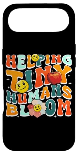 Helping Tiny Humans Bloom Retro Colorful Teacher Design �X�}�z�P�[�X iPhone Air �p