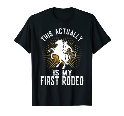 Vaquera divertida esta es mi primer Rodeo Camiseta