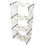 Ce meuble de rangement en tissu est un support multifonctionnel permettant de ranger livres, chaussures, plantes, etc. étagère de rangement à 4 niveaux