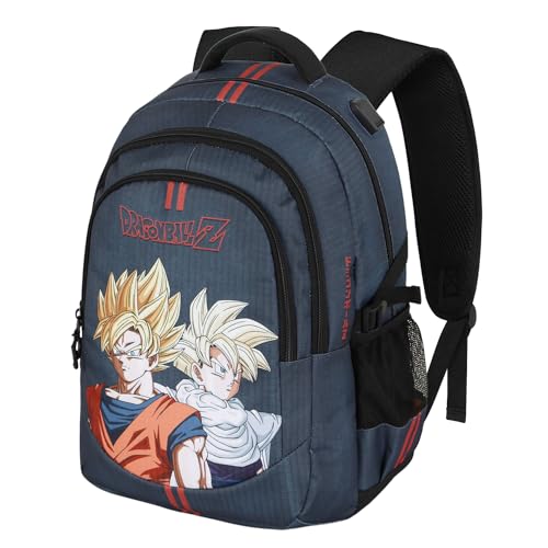 Dragon Ball (Bola de Dragón) Unity-Mochila Running Plus, Azul Oscuro, 34 x 46 cm,...