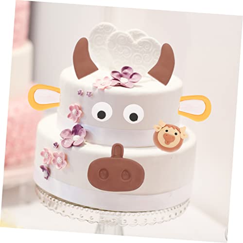 Abaodam 1 Conjunto De Decoração De Bolo De Bezerro Decoração De Bolo De Aniversário Para Crianças De