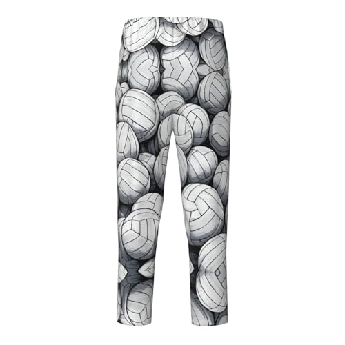 Pajama Pants Pajama Bottoms with Elastic Waistband Sleepwear Lounge Pants, Vintage Sports Volleyball2