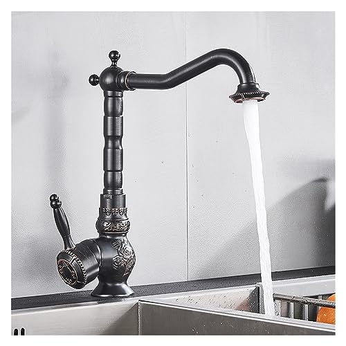 Grifo antiguo de latón para baño que evita salpicaduras en lavabos 7