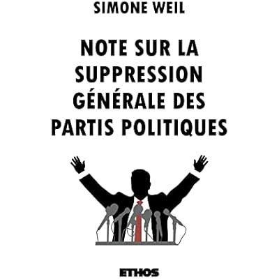 Note sur la suppression g&eacute;n&eacute;rale des partis politiques