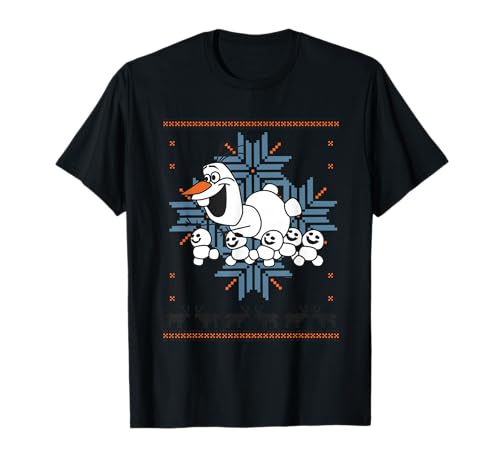 Frozen Christmas Olaf And Snowmens T-Shirt