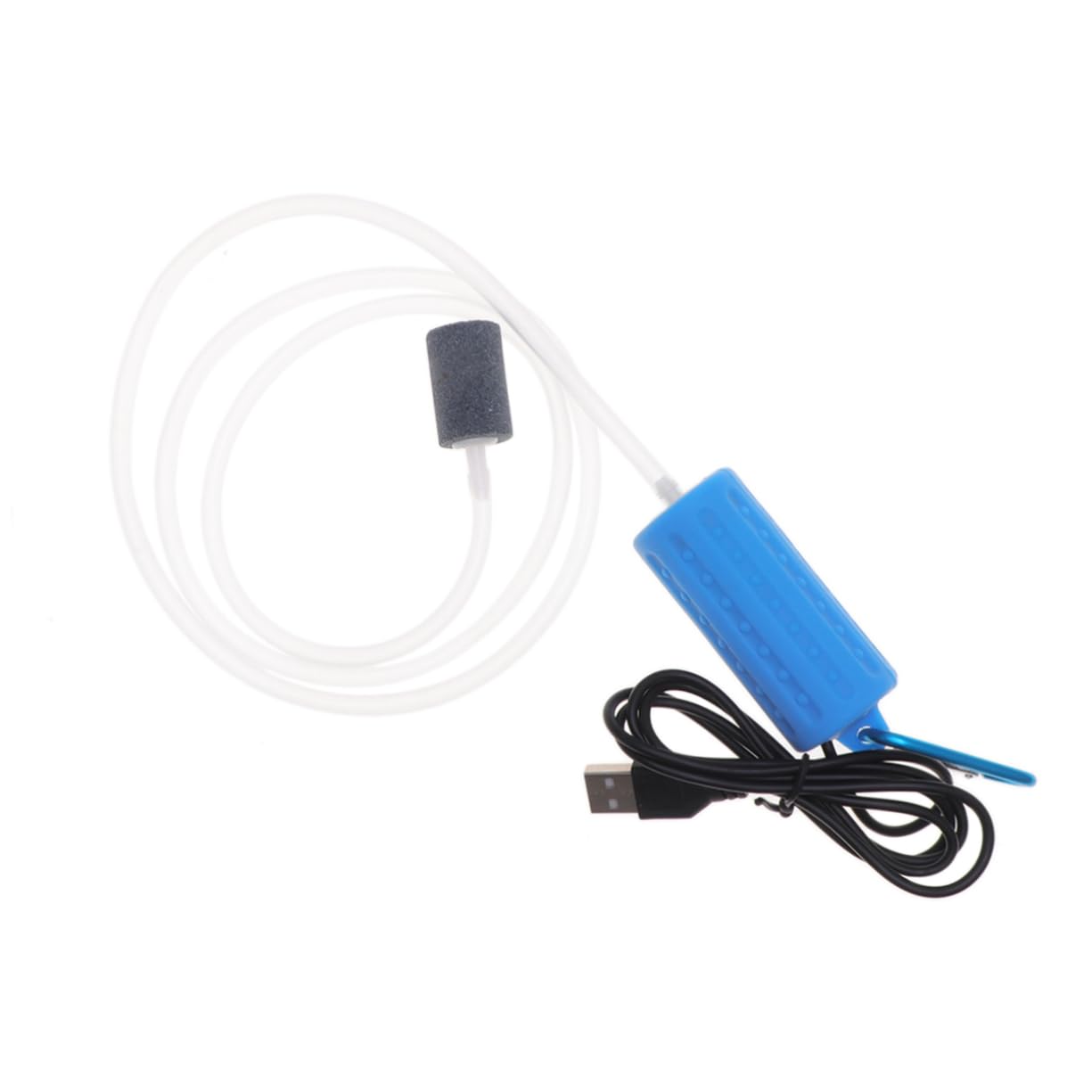 Housoutil Lot De 3 Petites Pompes À Bulles Alimentées pour Aquarium Réservoir Silencieux Pompe À Air À Tuyau D' Hydroponique Ciel