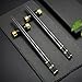 2 pair Gold /schwarz Japanische EssStäbchen + 2 pcs Essstäbchen Ablagen Chopsticks sushi Essstäbchen Edelstahl mit Halter Geschenkset Chinesische Stäbchen Asiatisches Besteck mit Geschenkbox