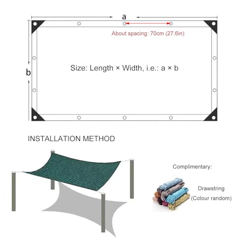 Toldo de vela de sombra 90% para proteger tu coche del calor extremo 8