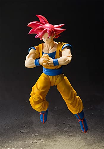 Red Hair Goku 6 Inch Dragon Ball Anime Movie Action Figures Beautifully Boxed With Multiple Accessories, Z Toys ( Special Edition ) #TOP4