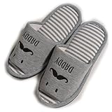 スリッパ 室内用 DADDY パパスリッパ おしゃれ スマイル 刺繍 ボーダー 夫婦 ペアスリッパ に パパ