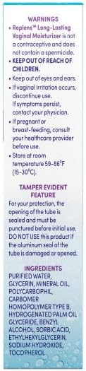 Replens Long-Lasting Vaginal Moisturizer with Reusable Applicator, 35-gram Tubes (Pack of 2)