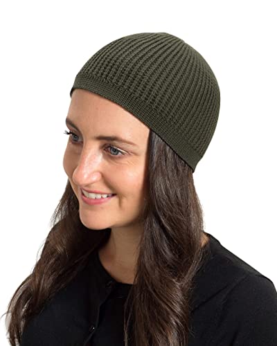 Image of Candid Signature Checkered Kufi Beanies for Men & Women Skull Cap - Cotton Skully, Running Cap & Helmet Liner