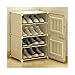 Półki na buty Szafka obuwnicza Organizator Oszczędność Shawing Shawing Shelf Sightway Salon Trwała Szafka do przechowywania obuwia Prosta instalacja Wolnostojące (Color : White, Rozmiar : 4-Tier)