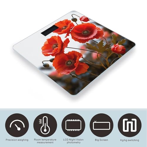 Báscula Digital de Baño con Plataforma de Vidrio Templado miniatura 3