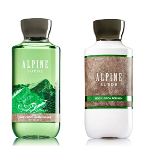Bath and Body Works Alpine Suede Set, Lotion and Gel