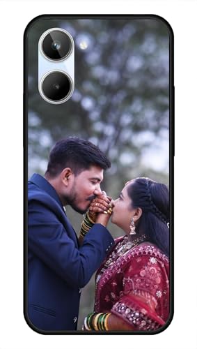 Image of NDCOM for Customised Realme 10 4G Back Cover | Slim Matte Realme 10 Phone Case | DIY Personalised Photo Design | Customized Gift Custom Text Name Printed Glass Case