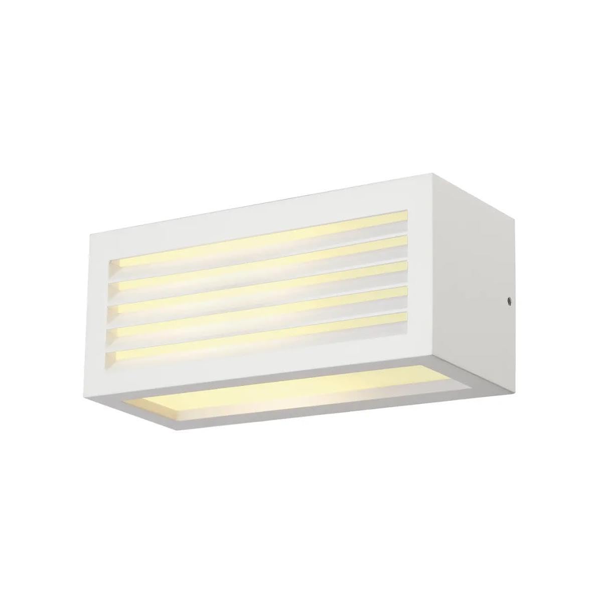 SLV Blanco Box-L/iluminación para Paredes, Caminos, entradas, Foco led, luminaria de Superficie de Exterior, lámpara de jardín / E27 IP54 18 W