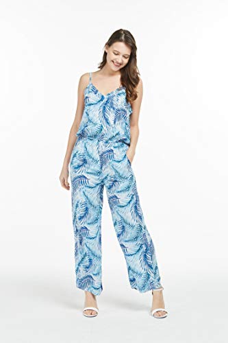 Image of Hawaii Hangover Family Matching Hawaiian Clothes, Simply Blue Leaves | Family matching Hawaiian outfits, Simply Blue Leaves, lightweight rayon, machine washable, tropical leaf print, luaus
