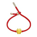 Vanski 12 Chinese Zodiac Sign Animal Charm Bracelet Adjustable Lucky Red String Bracelet for Women Birthday Gifts (Zodiac Dragon)