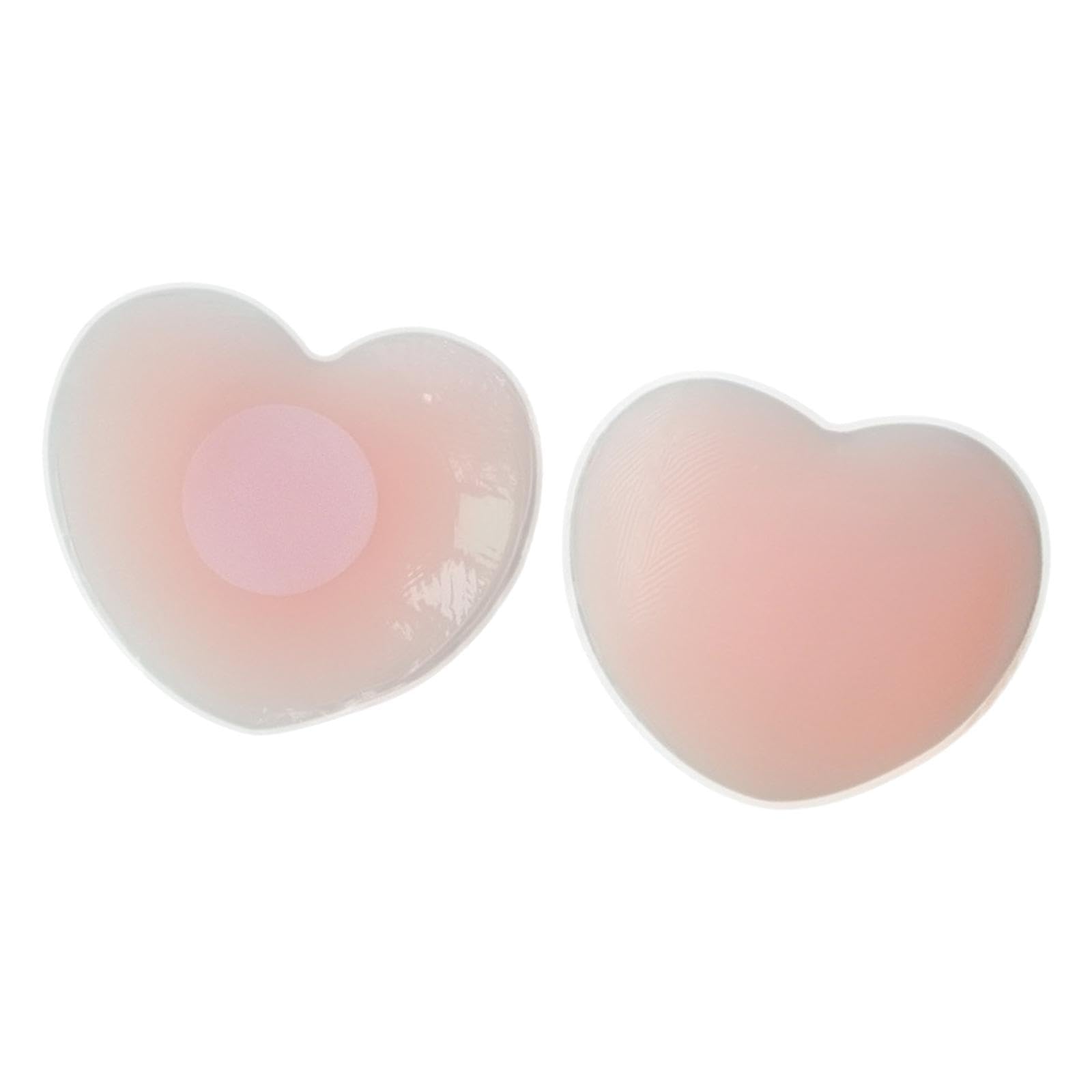 nivaa Women Breast Cover Silicone Summer Breast Pad for Evening Dress Deep V Dress Pink Heart Shaped-picture-19