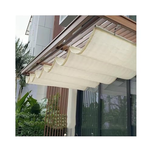 Toldo de onda en forma de U retráctil con lona transpirable exterior