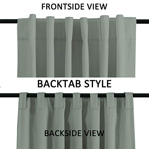 image for Turquoize Window Treatments Drapes Room Darkening Curtain Panels Back 