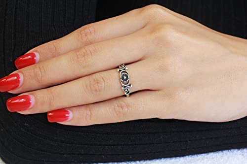 Closeoutwarehouse 925 Sterling Silver Antique Filigree Flower Ring Size 10 #TOP2