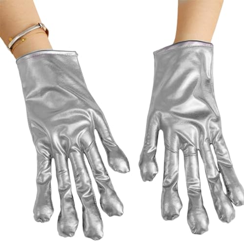 staol Horror Alien Character Cosplay Gloves for Birthday Party Theme Party Costume Gloves Halloween Roleplay Game Arm Gloves