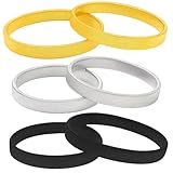 Qnvyw 6er Set Ärmelhalter Damen & Herren - Hemdhalter aus Metall, Ärmelhalter für Blusen und Hemden, Rutschfester Ärmelhalter Herren & Damen in Silber, Gold, Schwarz