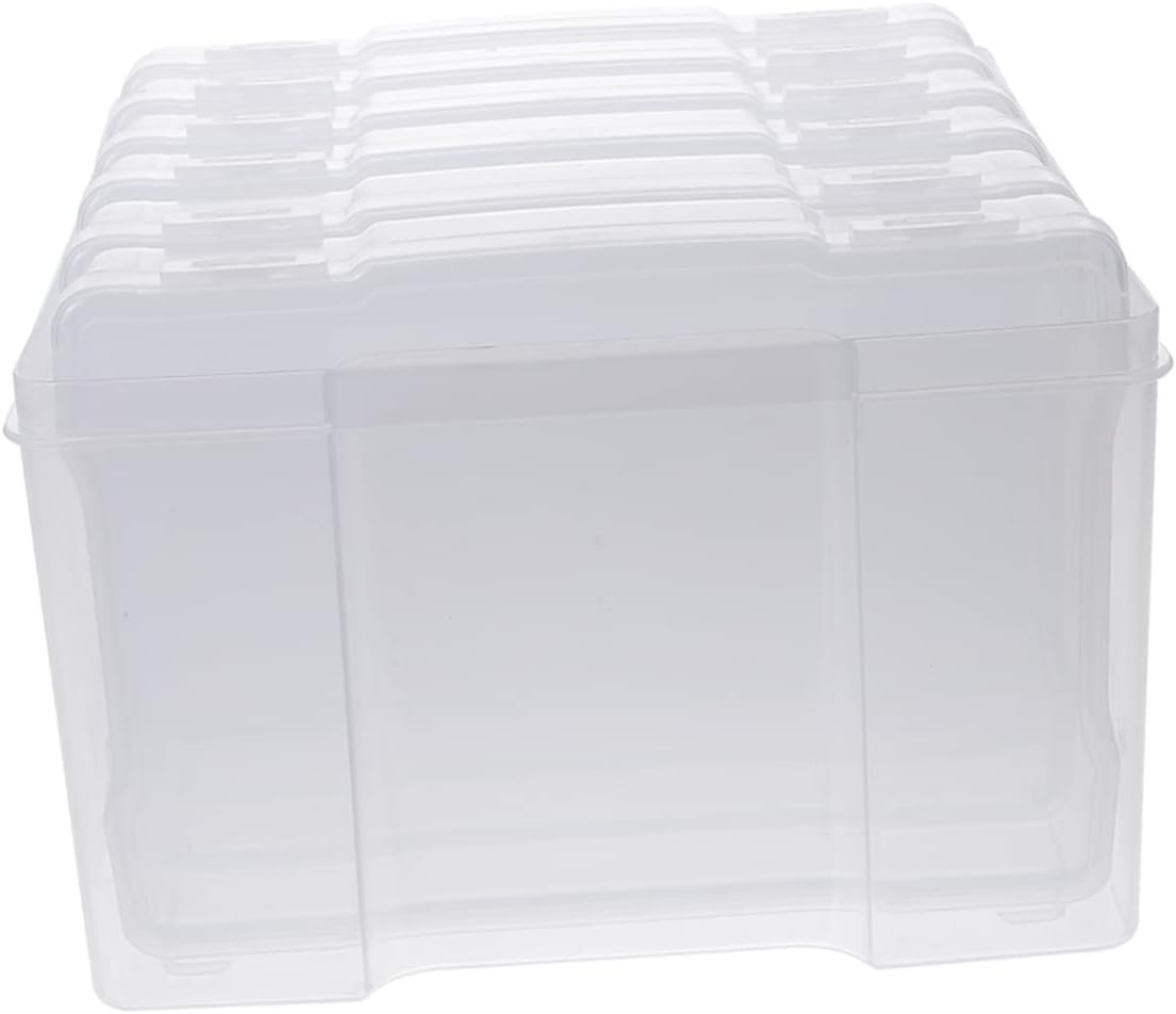 STOBOK Multi-functional Photo Storage Box Card Organizer Box for Greeting Cards Photo Keeper Small Organizer