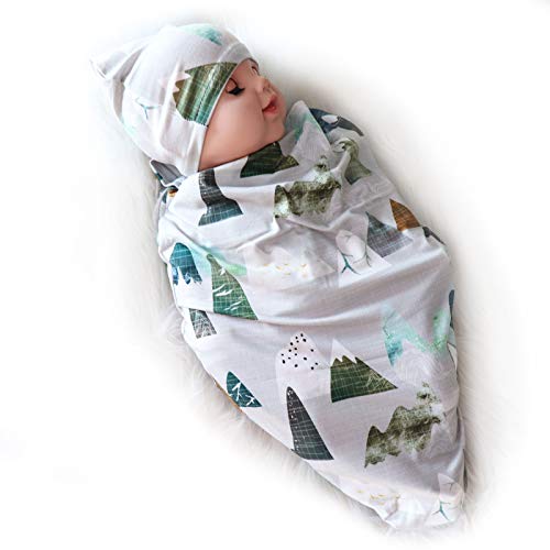 Image of TANOFAR Mountains Baby Swaddle Cocoon, Cocoon Sack for Boys Girls, Newborn Swaddle Sack, Baby Photography, Photo Props, Newborn Hospital Photos
