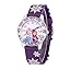 Frozen Plastic Watches 6 - Clear Bezel / Purple Plastic Strap