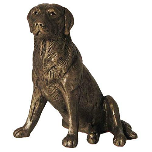 Nigel', Labrador Sitting, Cold Cast Bronze Sculpture by Bulgarian sculpture Mitko (MK004)