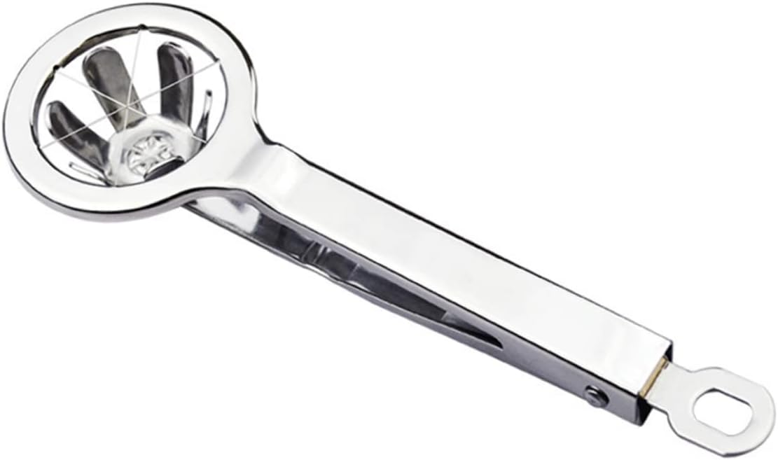PRETYZOOM Stainless Steel Egg Cutter and Separator Tool Multi-functional Gadget for Boiled and Preserved Eggs Easy to Clean and Use Kitchen Accessory