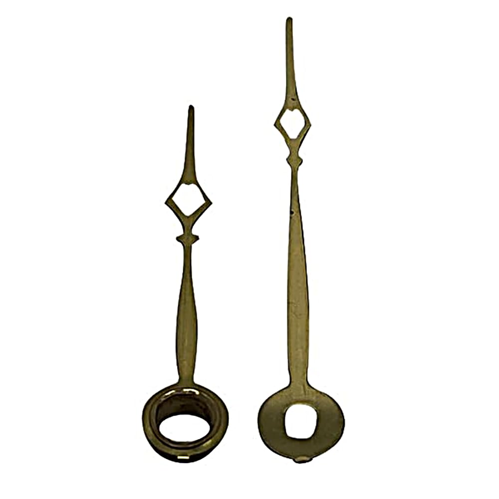 Replacement Gold Metal Clock Hands Compatible With German Euroshaft Mechanism Movements DIY Repair 49mm