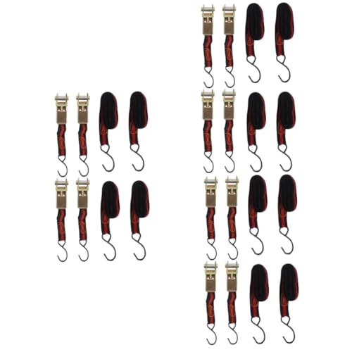 Housoutil 3 Juegos Correa De Trinquete Trinchas De Sujeción Tensor De La Correa Correas De Leva Accesorios Coche Accesorios De Coche Amarres De Servicio Pesado Correa De Carga 4 Piezas * 3