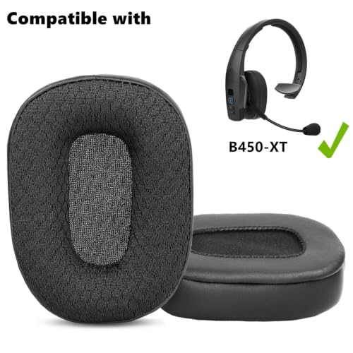 B450-XT XT B450 Repuestos para Almohadillas para Oído BlueParrott B450 XT/S450 | Almohadillas con Tela de Malla y Espuma de Alta Densidad para Cancelación de Ruido - Negro miniatura 2