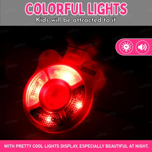 Image of Zest 4 Toyz Musical Guitar Toy for Kids with Colorful LED Lights and Sound Toy Battery Operated Baby Toys Musical Instrument Toys Birthday Gift for Kids Boys & Girls - Dark Pink