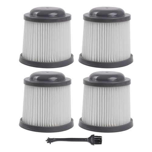 BQLZR Vacuum Filter Replacement for Black & Decker PVF110 90552433 w/Brush Pack of 4