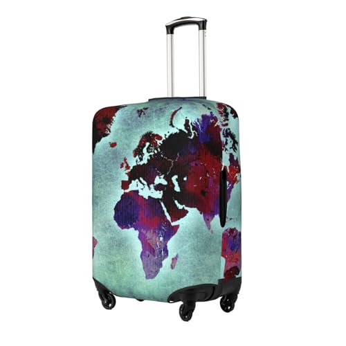 Travel Luggage Cover,Vintage World Map Stretch Suitcase Cover Protector with Zipper Closure For 18-32 Inch Luggage2